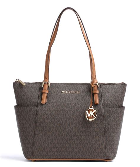 Michael Kors Jet Set Item Tote bag synthetic dark brown.